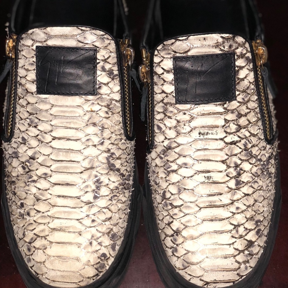 Giuseppe Zanotti Snakeskin Embossed  Sneaker